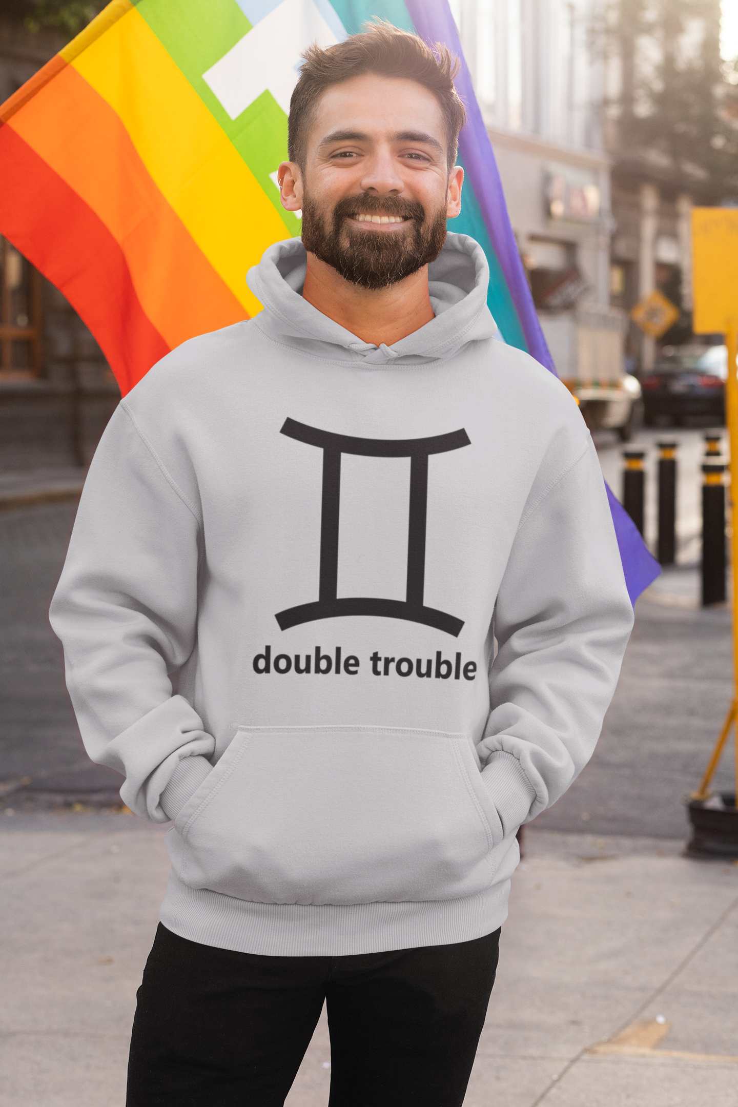Gemini Zodiac Sign Men Hoodies-FunkyTeesClub