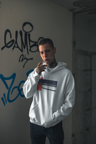 Rebel With A Cause Quotes Men Hoodies-FunkyTeesClub