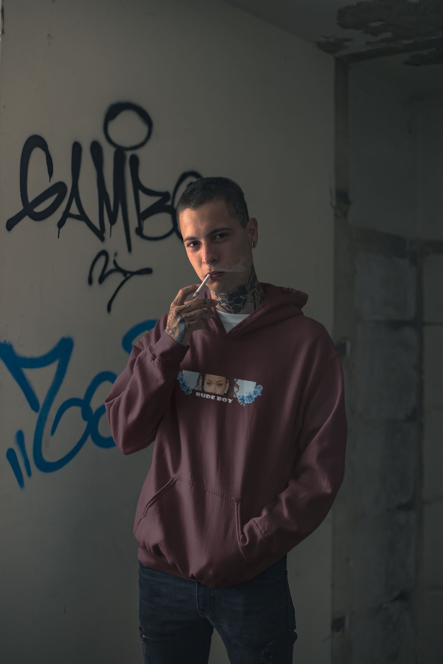 Rude Boy Men Hoodies-FunkyTeesClub