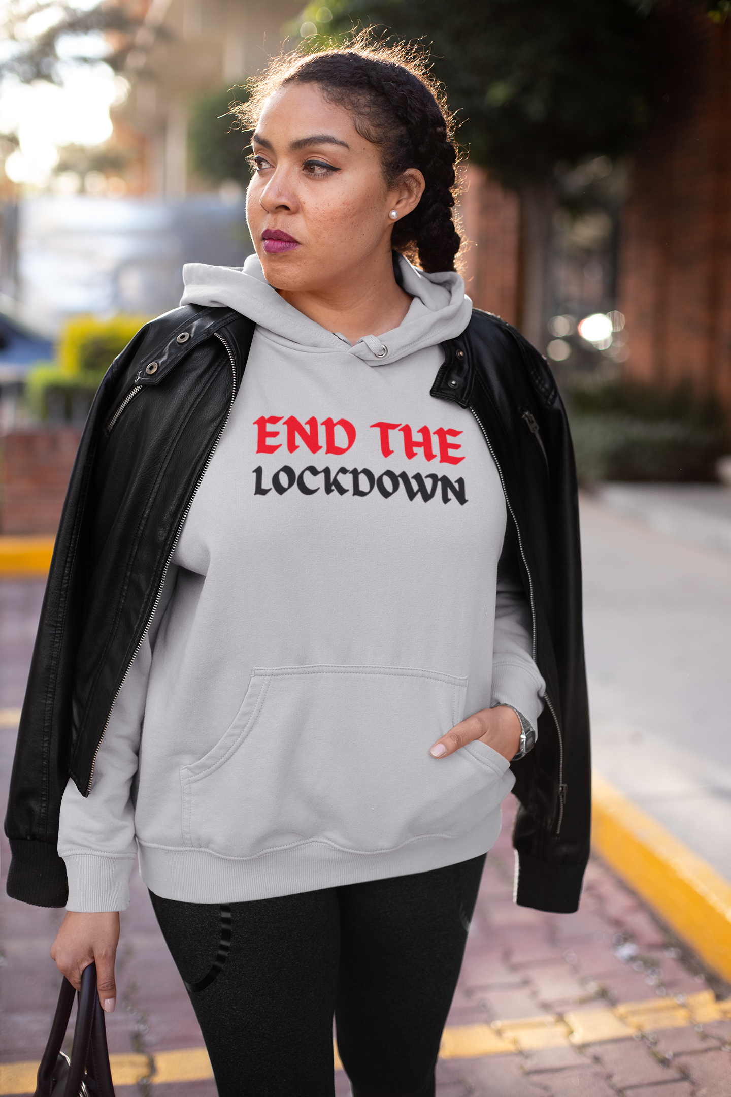 Anti Lockdown Anti Government Hoodies for Women-FunkyTeesClub