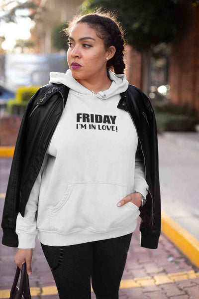 Friday I Am In Love Hoodies for Women-FunkyTeesClub