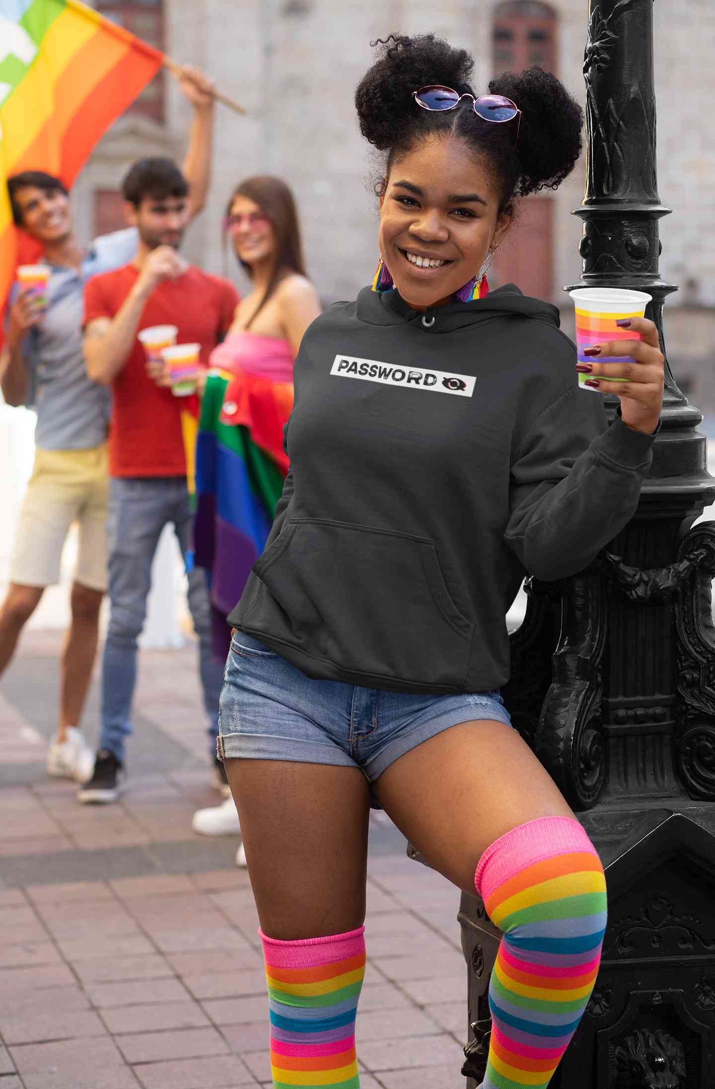 Password Hoodies for Women-FunkyTeesClub