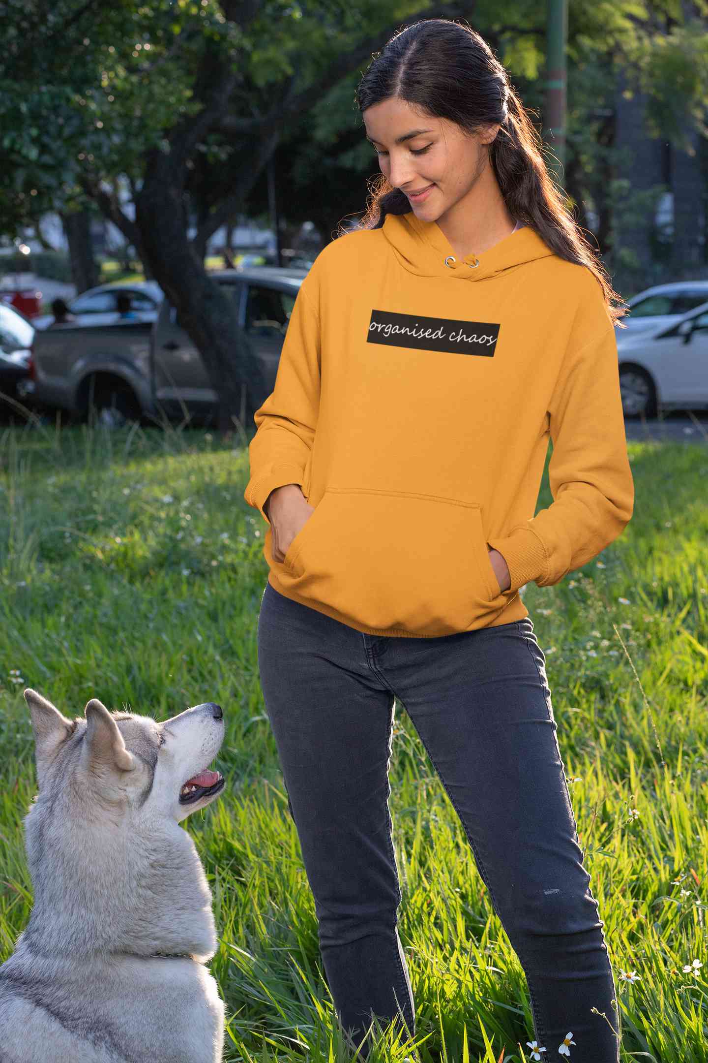 Organised Chaos Hoodies for Women-FunkyTeesClub