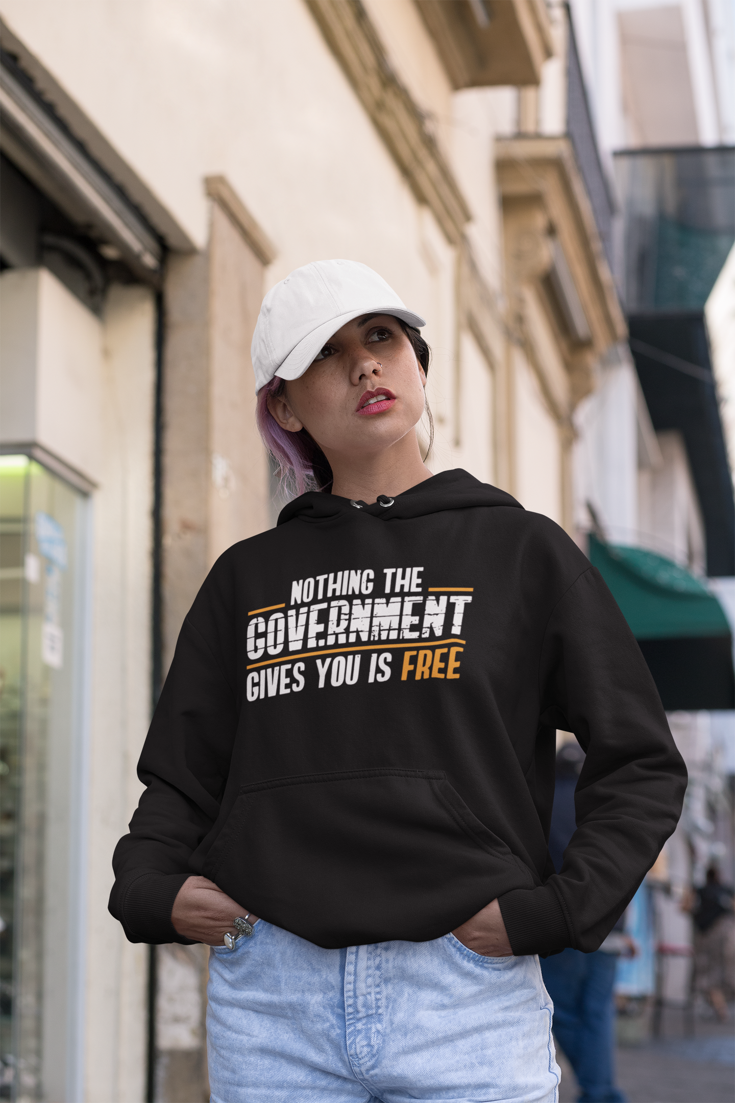 Nothing The Government Gives You Is Free Anti Government Hoodies for Women-FunkyTeesClub