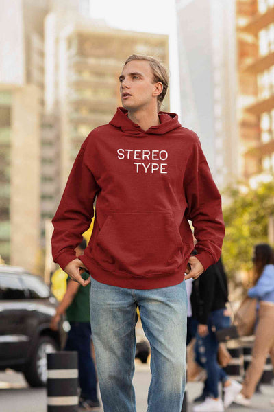 Stereotype Typography Men Hoodies-FunkyTeesClub