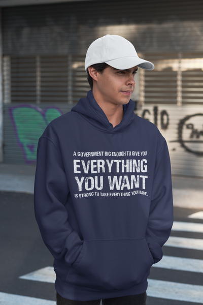 Libertarian Anti Socialism Government Political Philosophy Anti-Government Men Hoodies-FunkyTeesClub