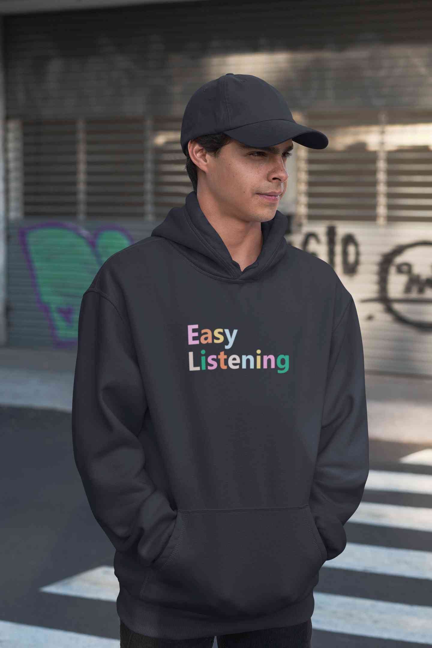 Easy Listening Men Hoodies-FunkyTeesClub