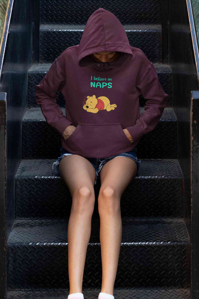 I Believe In Naps Hoodies for Women-FunkyTeesClub