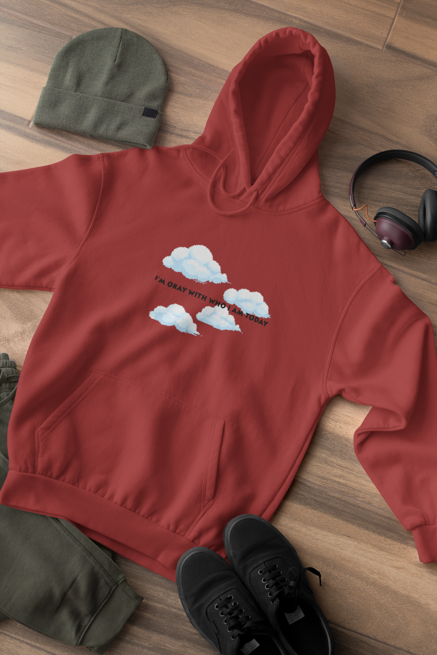Its Okay Who I Am Today Men Hoodies-FunkyTeesClub