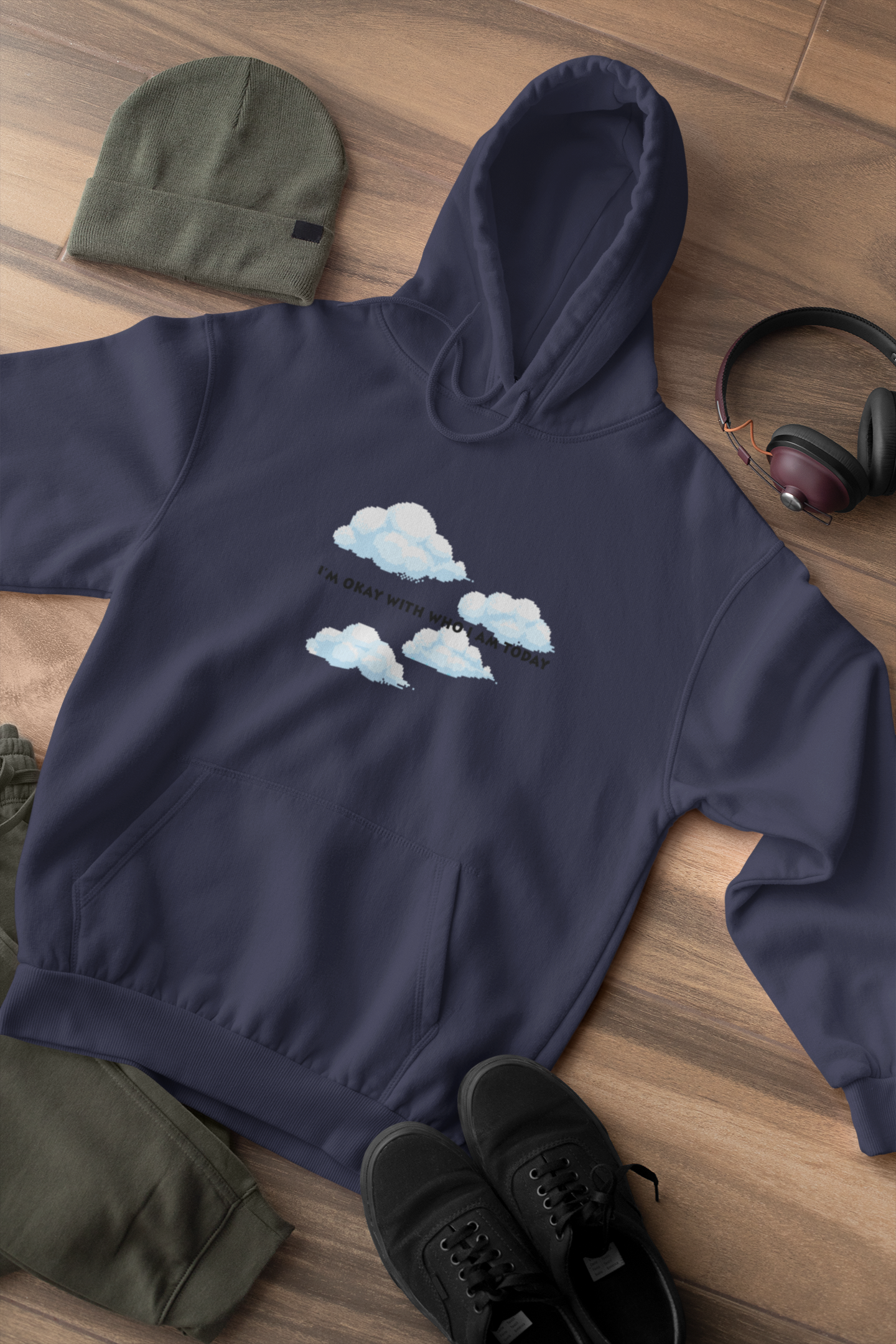 Its Okay Who I Am Today Men Hoodies-FunkyTeesClub