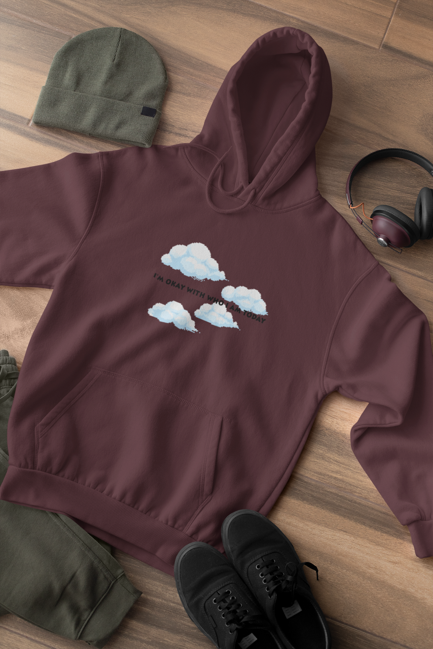 Its Okay Who I Am Today Men Hoodies-FunkyTeesClub