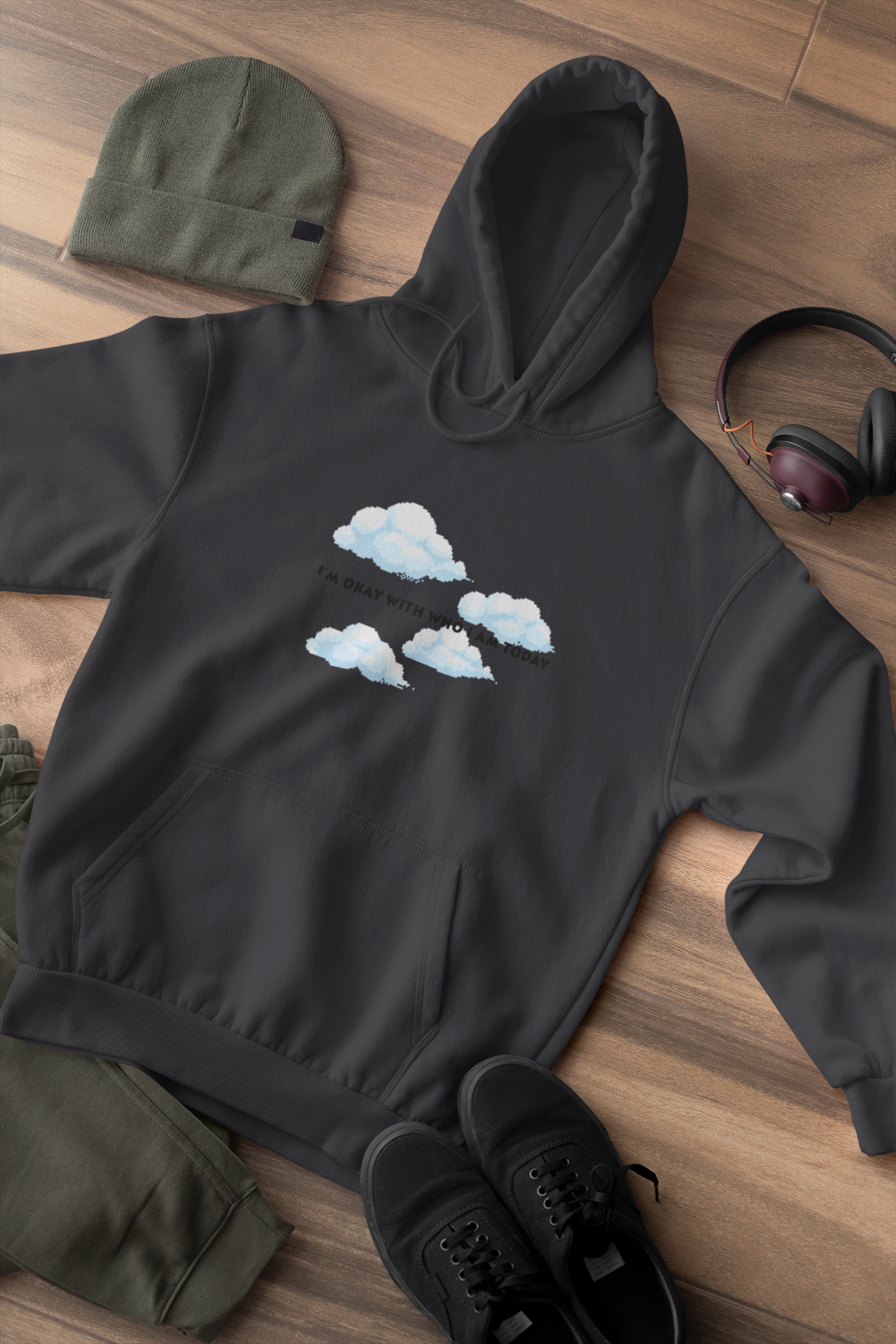 Its Okay Who I Am Today Men Hoodies-FunkyTeesClub