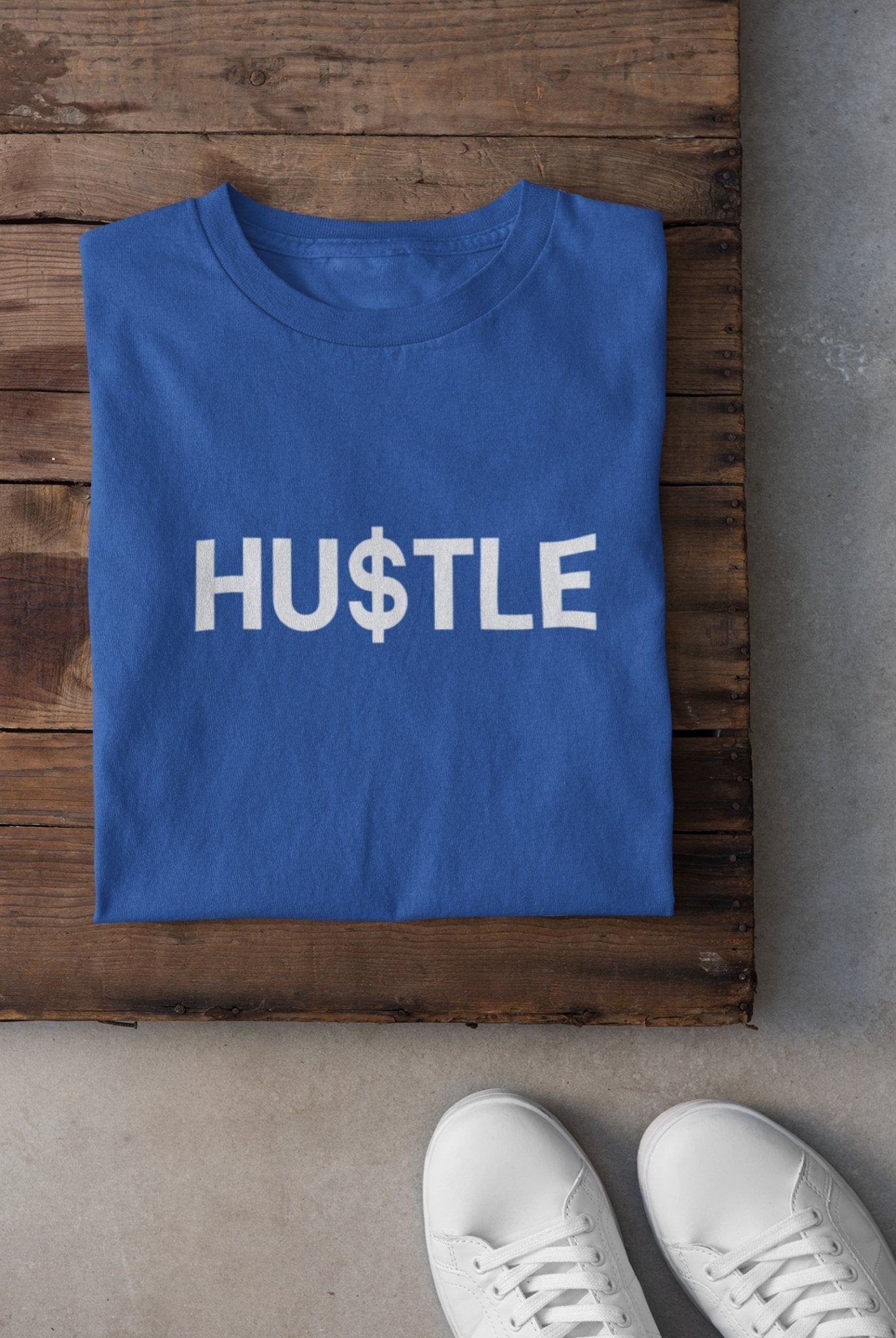 Hustle Teenpreneur Mens Half Sleeves T-shirt- FunkyTeesClub - Funky Tees Club