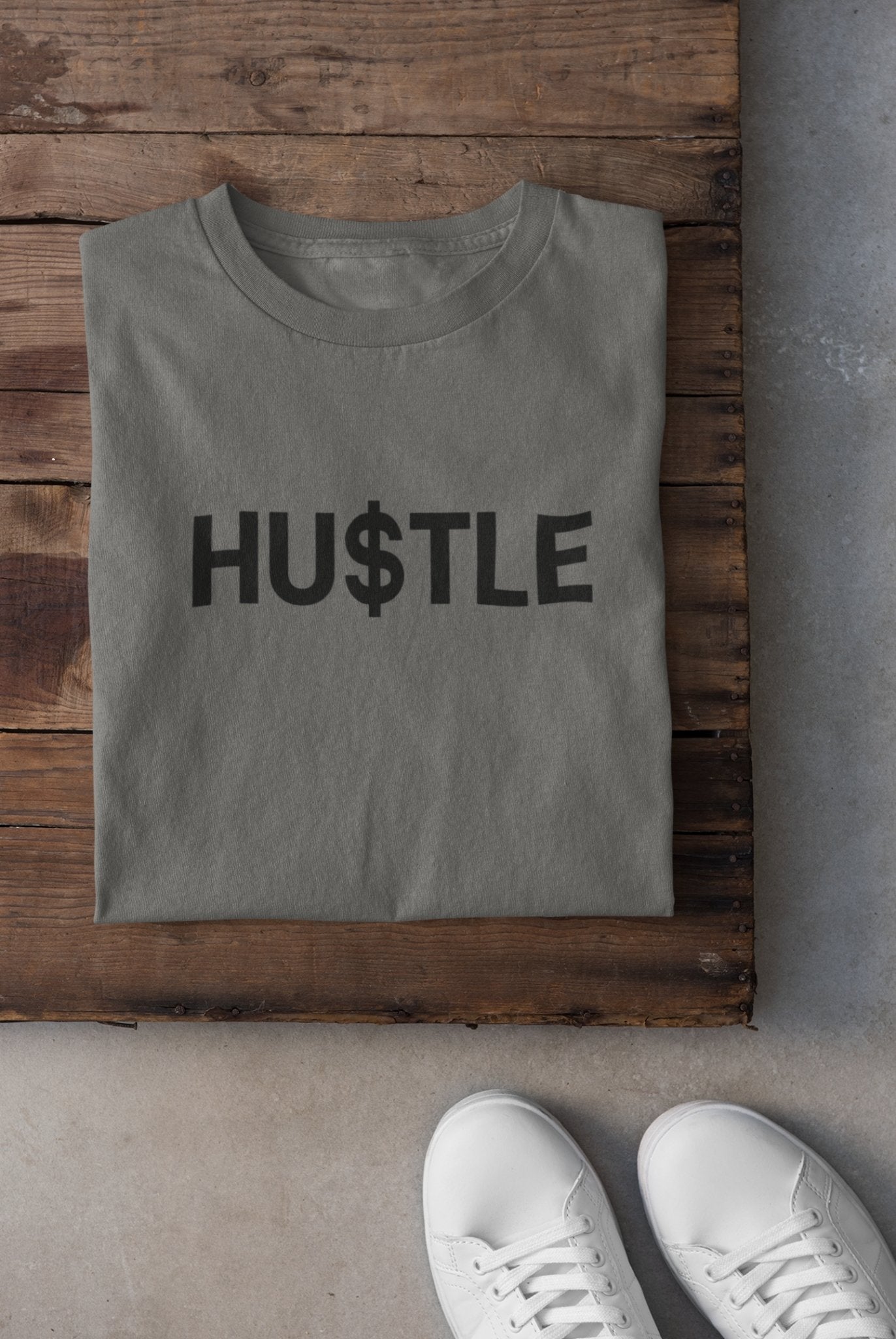 Hustle Teenpreneur Mens Half Sleeves T-shirt- FunkyTeesClub - Funky Tees Club
