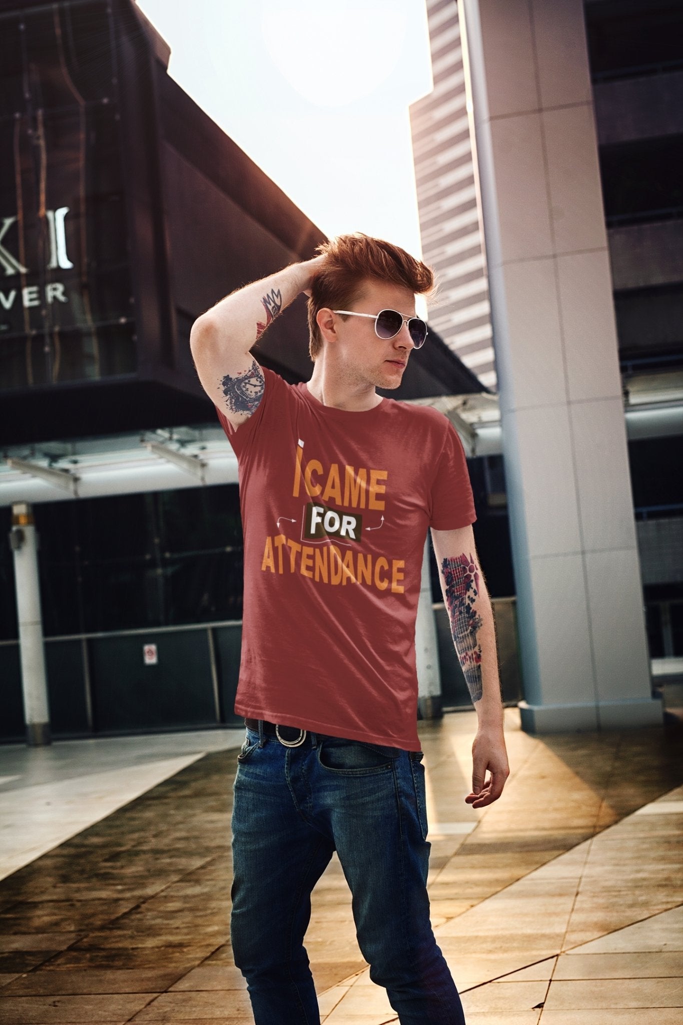I Came For Attendance Engineering Mens Half Sleeves T-shirt- FunkyTeesClub - Funky Tees Club