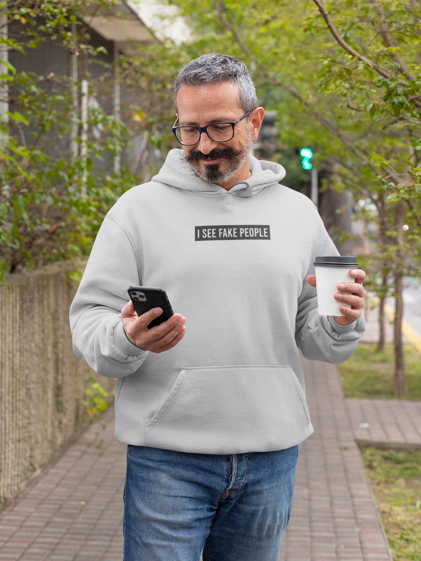 I See Fake People Men Hoodies-FunkyTeesClub - Funky Tees Club