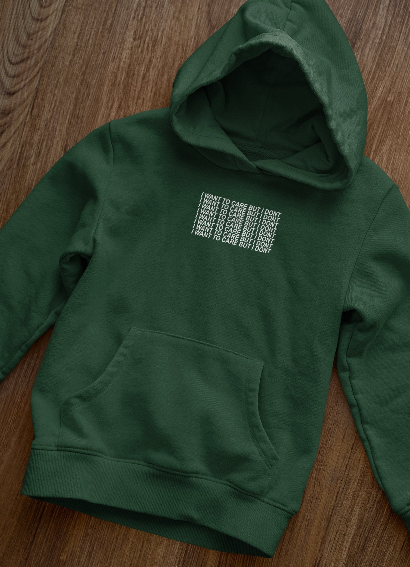 I Want To Care But I Dont Hoodies for Women-FunkyTeesClub - Funky Tees Club