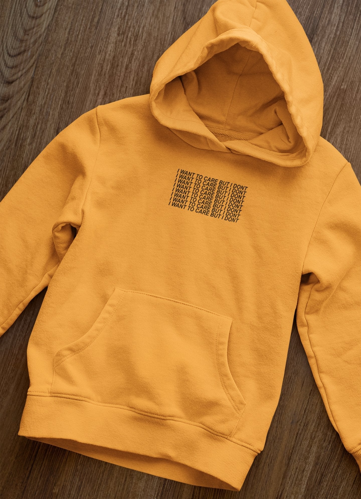 I Want To Care But I Dont Men Hoodies-FunkyTeesClub - Funky Tees Club