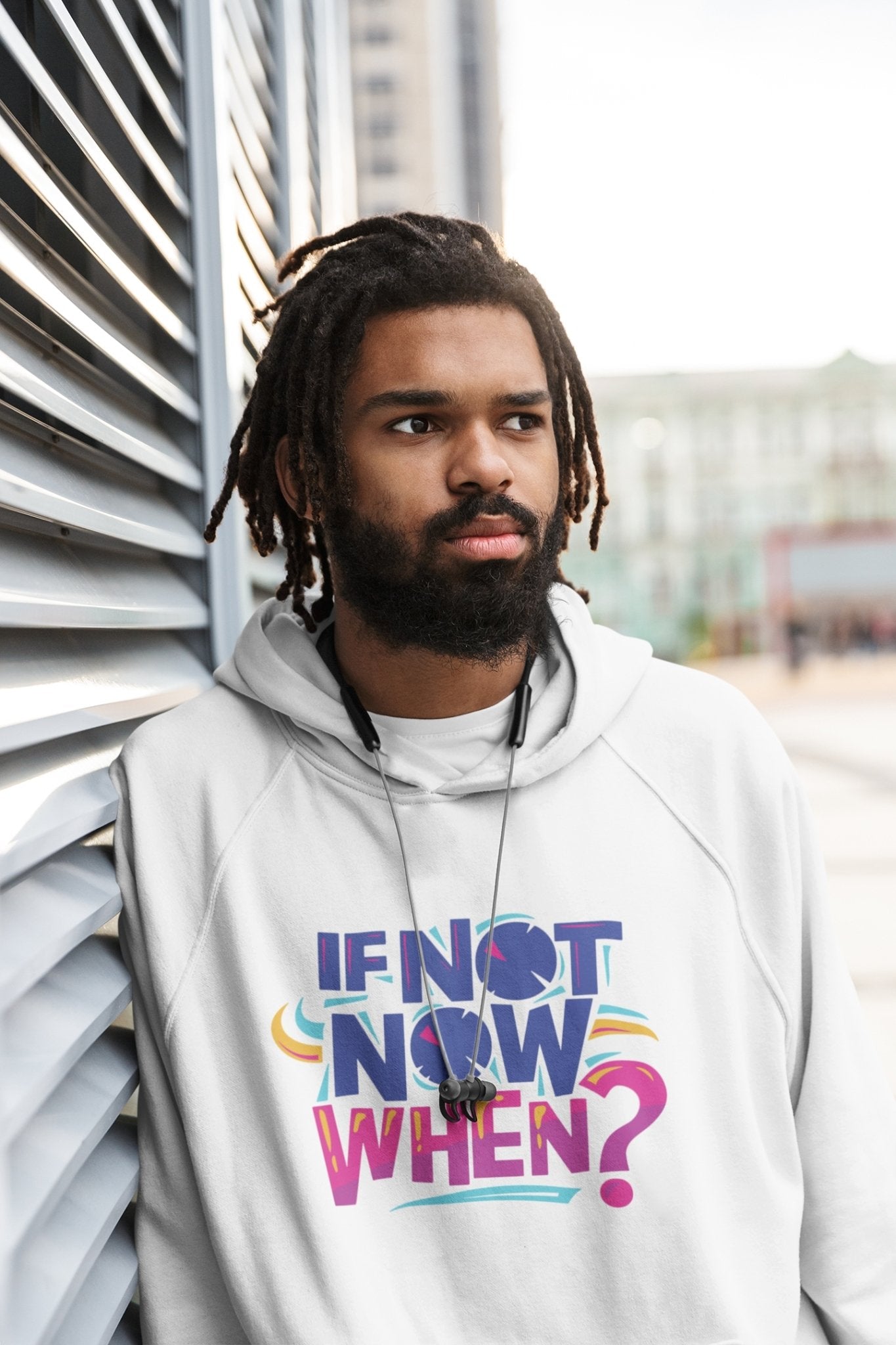 If Not Now When Typography Men Hoodies-FunkyTeesClub - Funky Tees Club