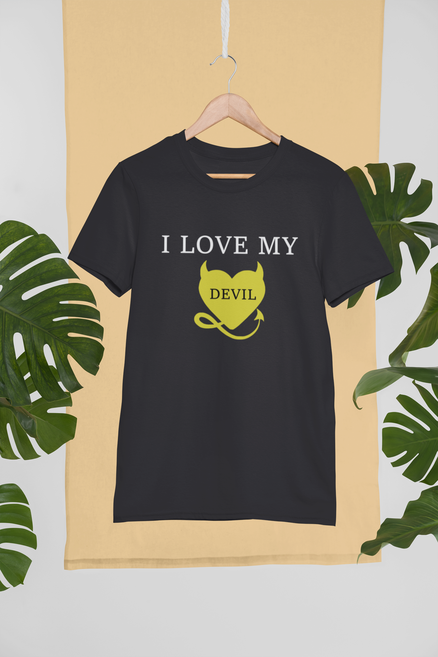 I Love My Angel Couple Half Sleeves T-Shirts -FunkyTeesClub
