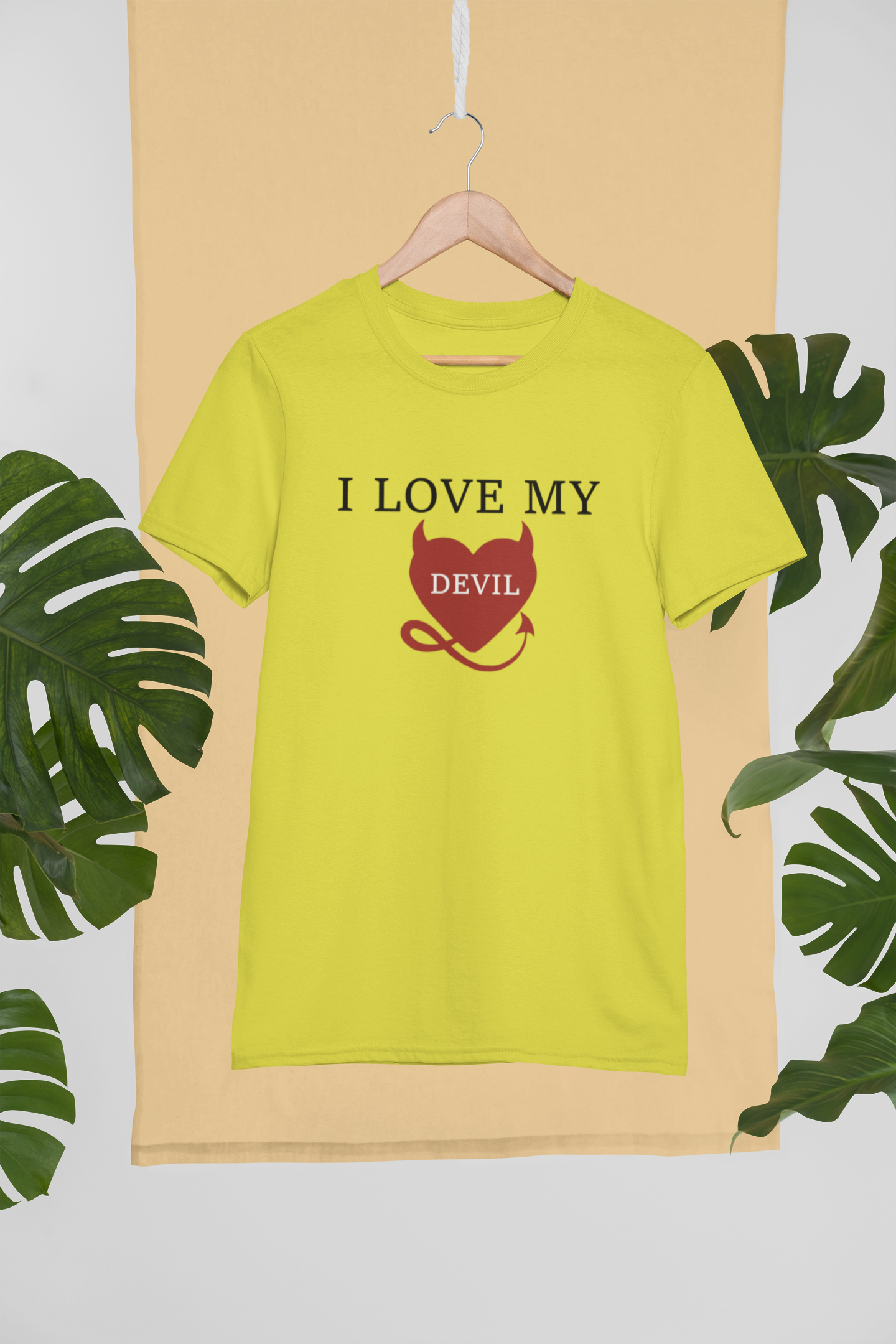 I Love My Angel Couple Half Sleeves T-Shirts -FunkyTeesClub