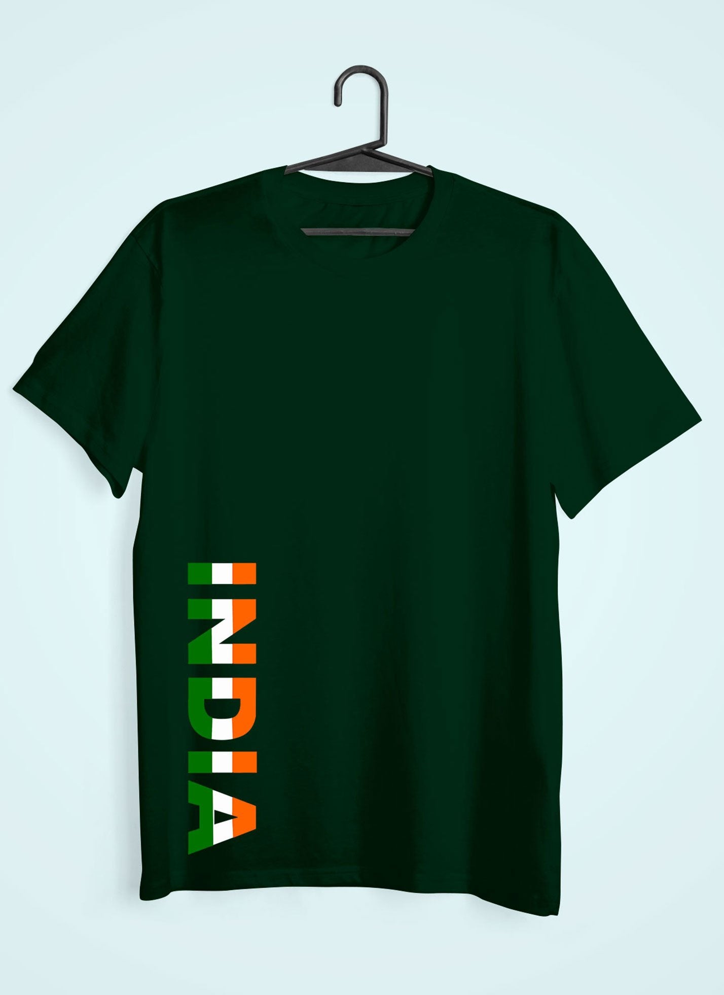 India Typography Mens Half Sleeves T-shirt- FunkyTeesClub - Funky Tees Club