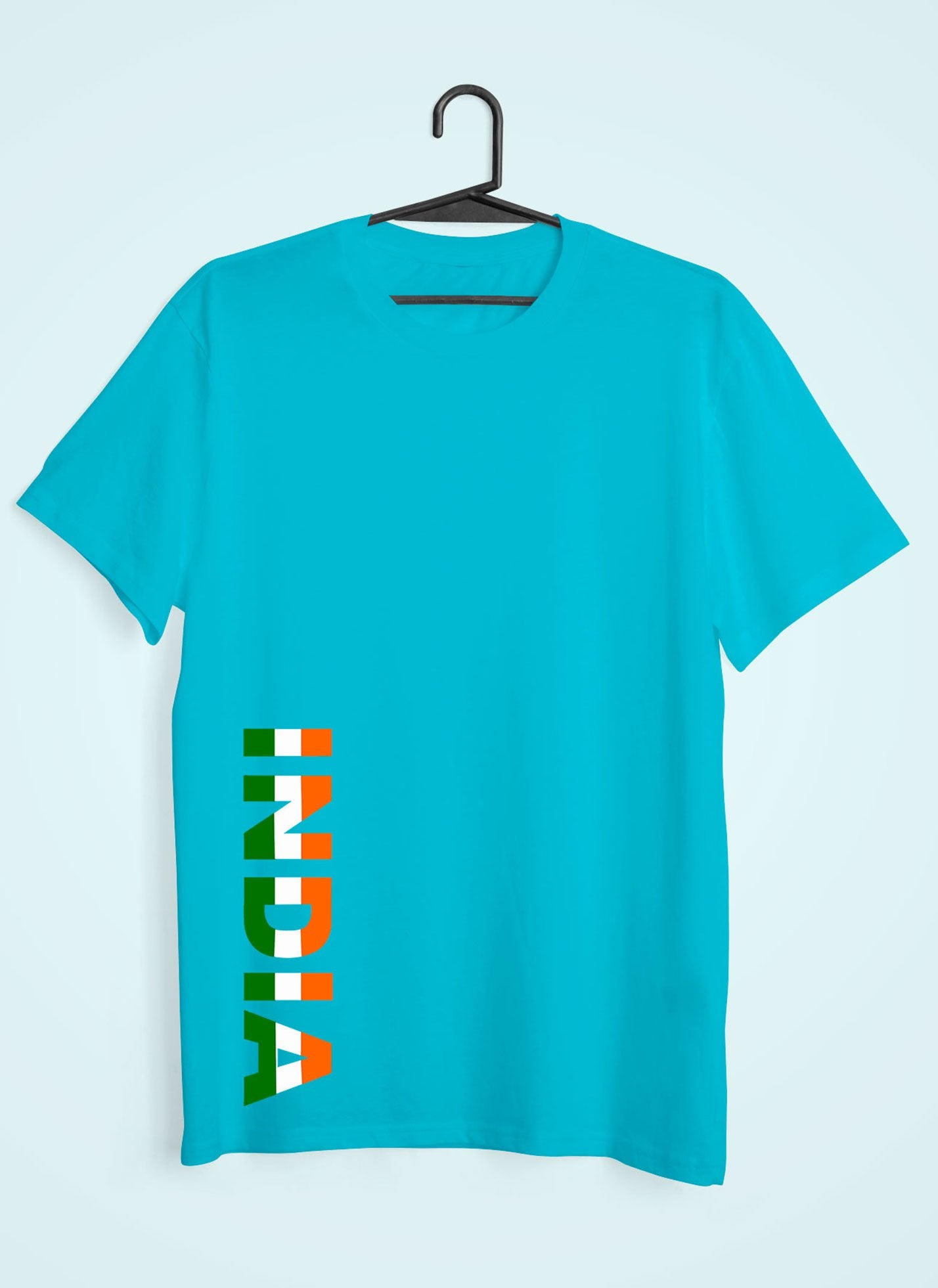 India Typography Mens Half Sleeves T-shirt- FunkyTeesClub - Funky Tees Club
