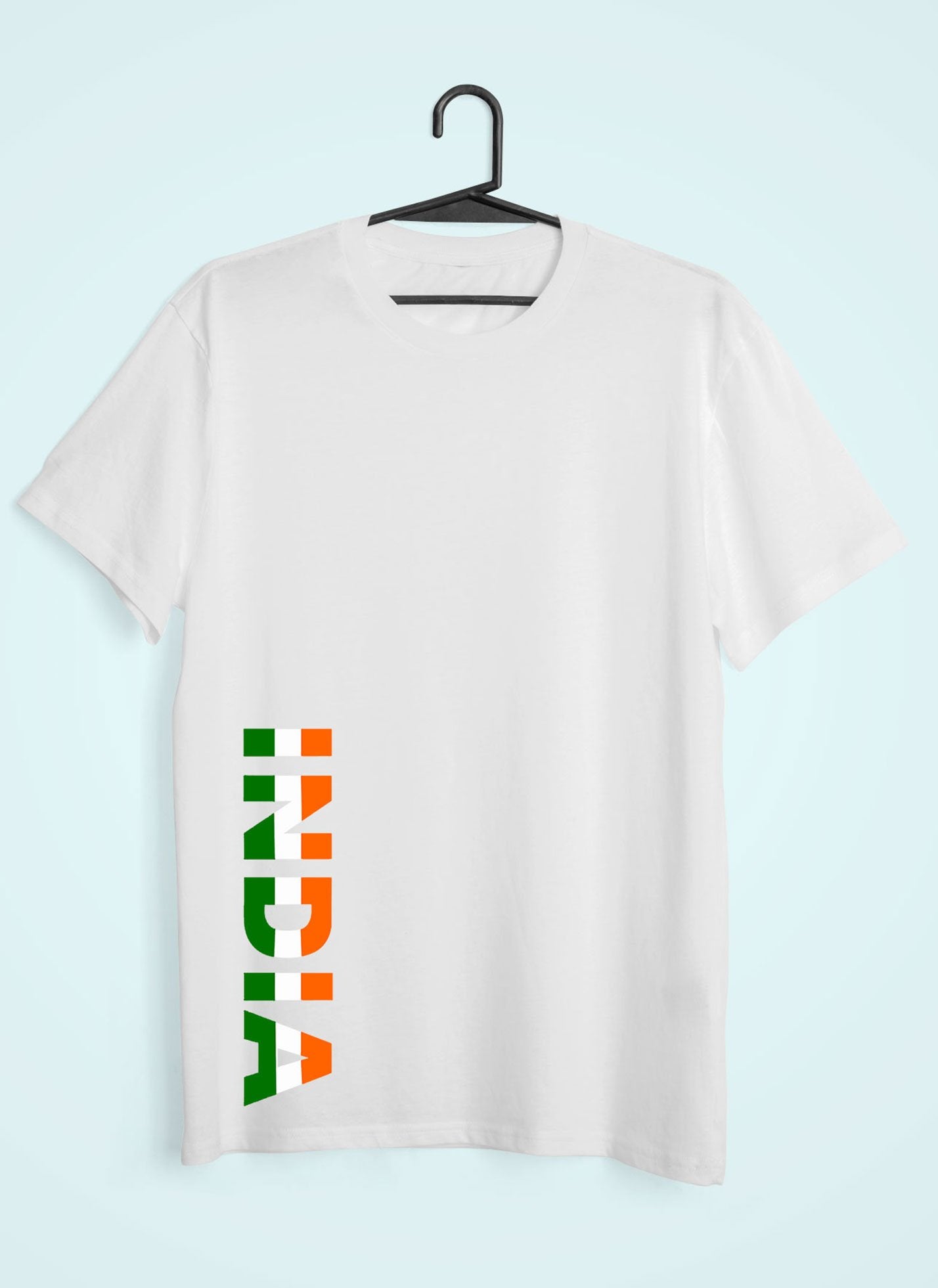 India Typography Mens Half Sleeves T-shirt- FunkyTeesClub - Funky Tees Club