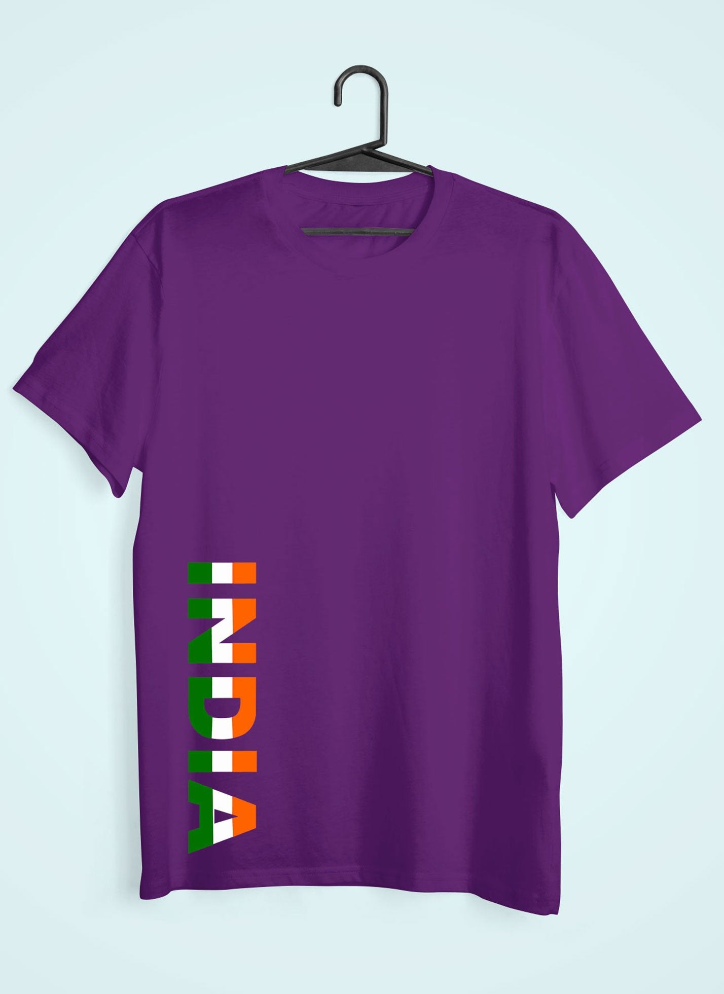 India Typography Mens Half Sleeves T-shirt- FunkyTeesClub - Funky Tees Club