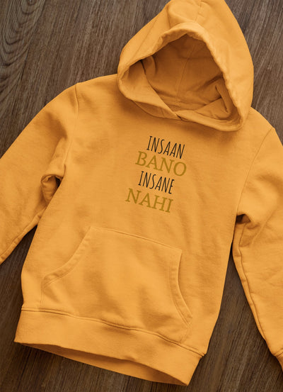 Insaan Bano Insane Nahi Hoodies for Women-FunkyTeesClub - Funky Tees Club