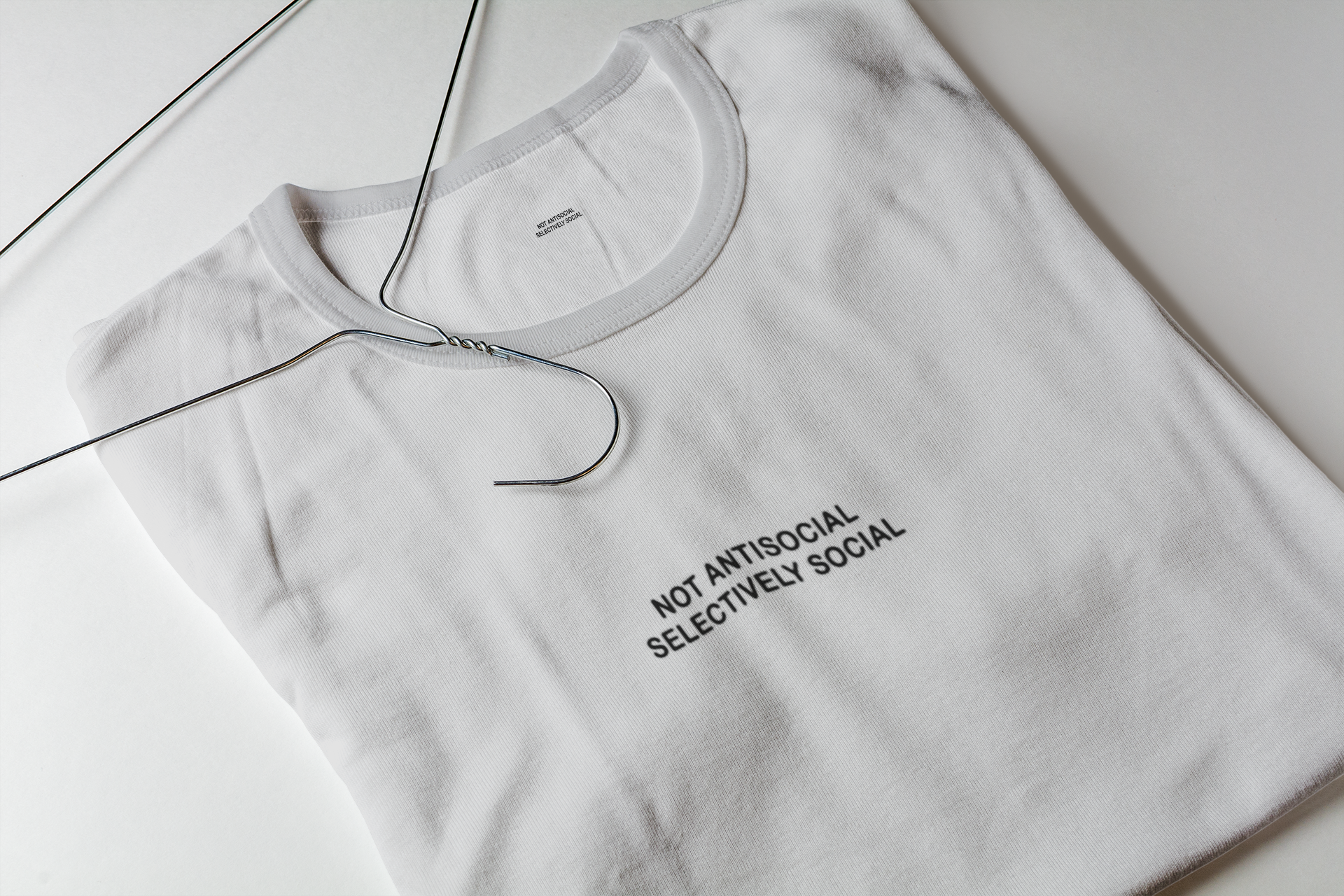 Not Anti Social Selectively Social Minimal Women Half Sleeves T-shirt- FunkyTeesClub