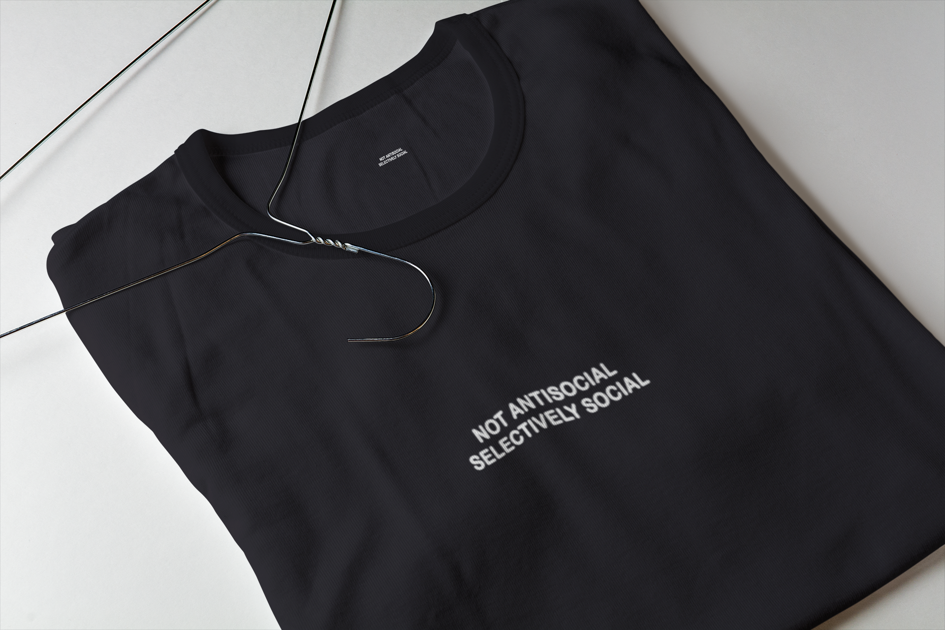 Not Anti Social Selectively Social Minimal Women Half Sleeves T-shirt- FunkyTeesClub