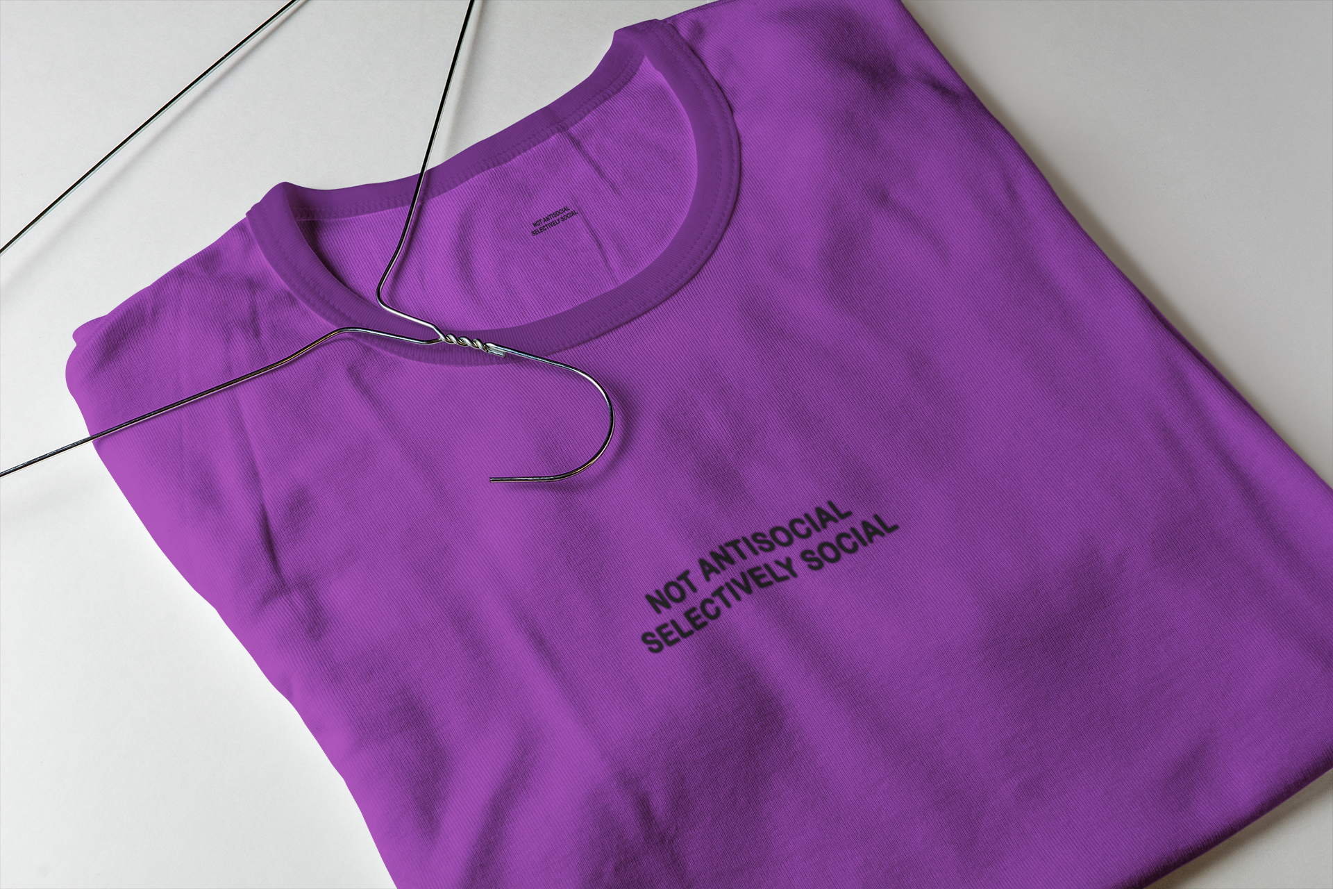 Not Anti Social Selectively Social Minimal Women Half Sleeves T-shirt- FunkyTeesClub