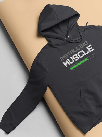 Installing Muscles Gym And Workout Hoodies for Women-FunkyTeesClub - Funky Tees Club