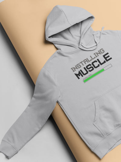 Installing Muscles Gym And Workout Hoodies for Women-FunkyTeesClub - Funky Tees Club