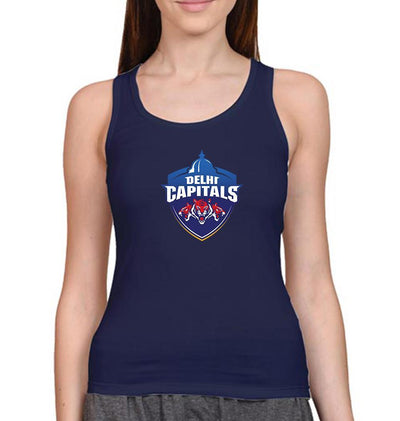 IPL DC Delhi Capitals Women Tank Top-FunkyTeesClub - FunkyTeesClub