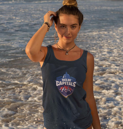 IPL DC Delhi Capitals Women Tank Top-FunkyTeesClub - FunkyTeesClub