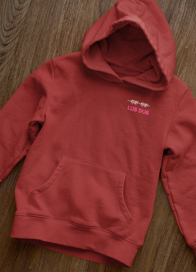 Its Lub Dub Men Hoodies-FunkyTeesClub - Funky Tees Club