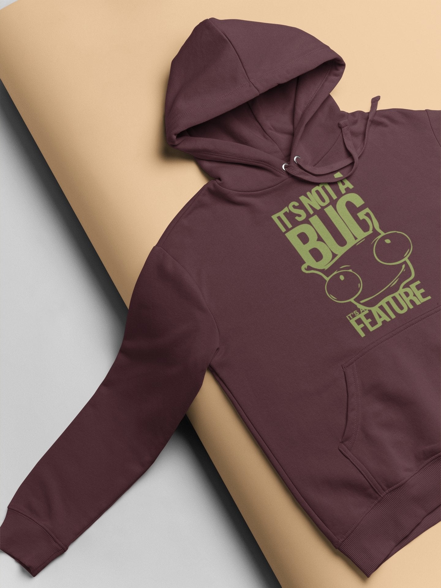 Its Not A Bug Typography Men Hoodies-FunkyTeesClub - Funky Tees Club