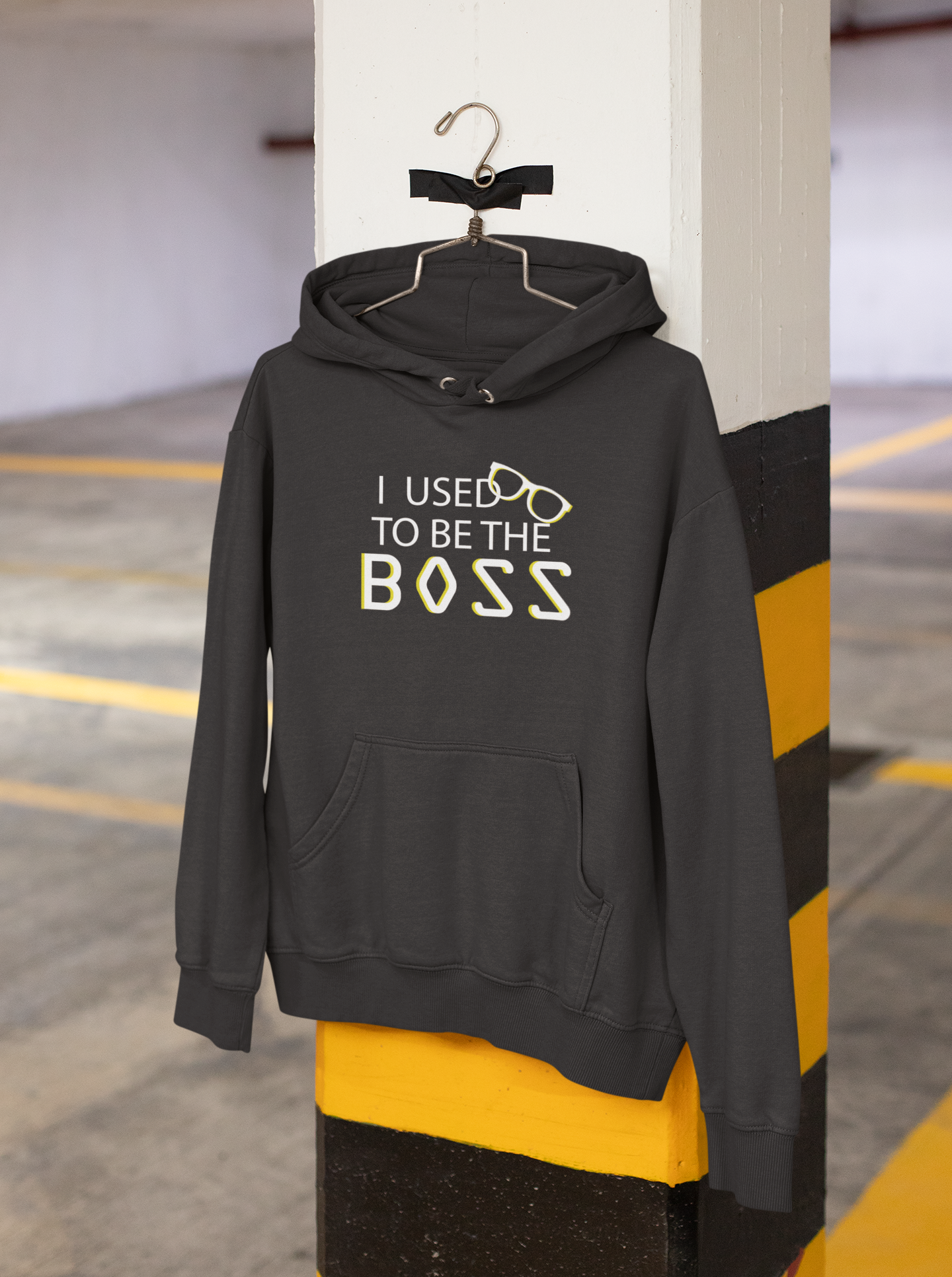I Am The Boss Father and Daughter Black Matching Hoodies- FunkyTeesClub
