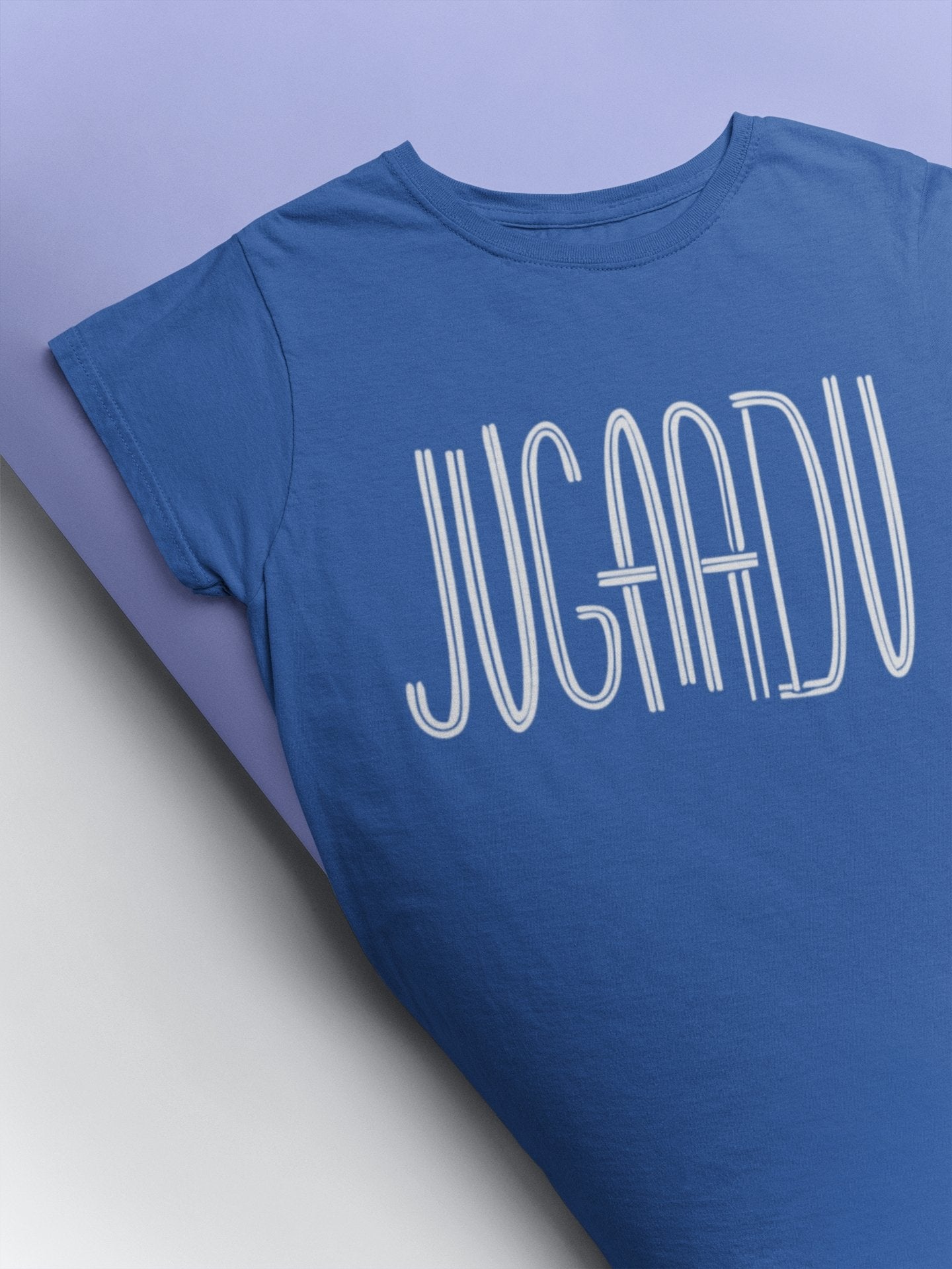 Jugaadu Desi Mens Half Sleeves T-shirt- FunkyTeesClub - Funky Tees Club