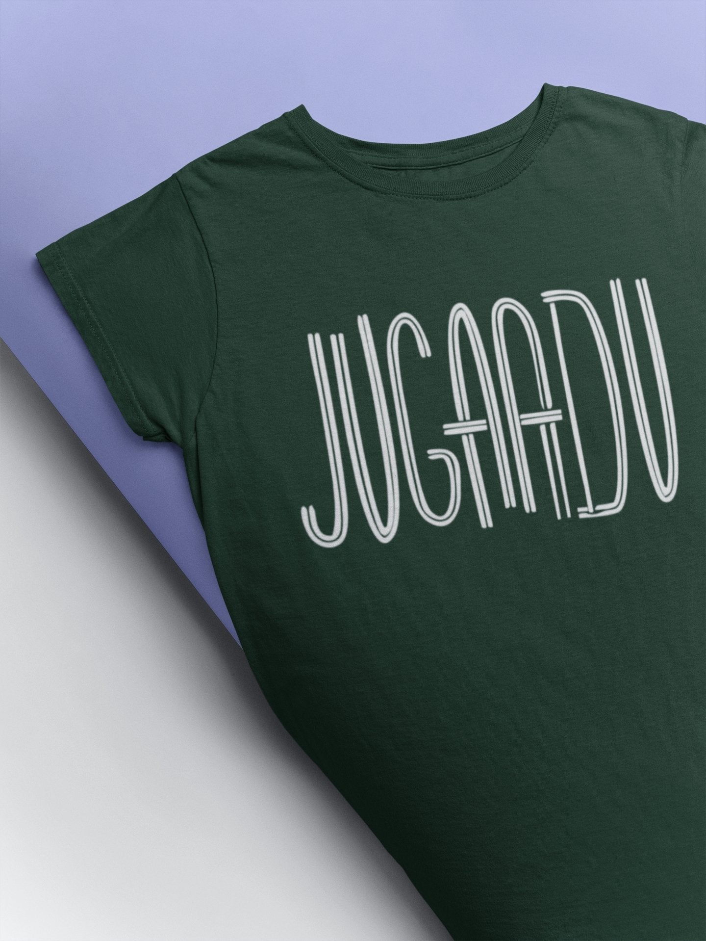 Jugaadu Desi Mens Half Sleeves T-shirt- FunkyTeesClub - Funky Tees Club