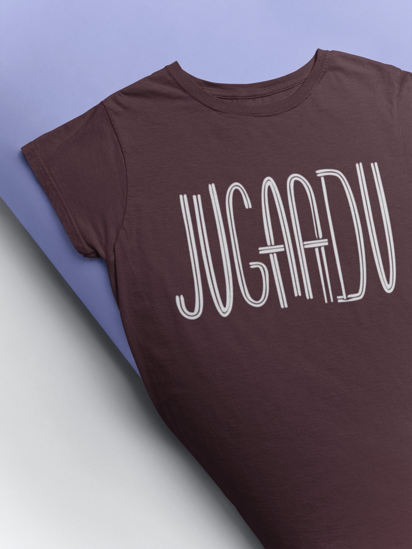 Jugaadu Desi Mens Half Sleeves T-shirt- FunkyTeesClub - Funky Tees Club