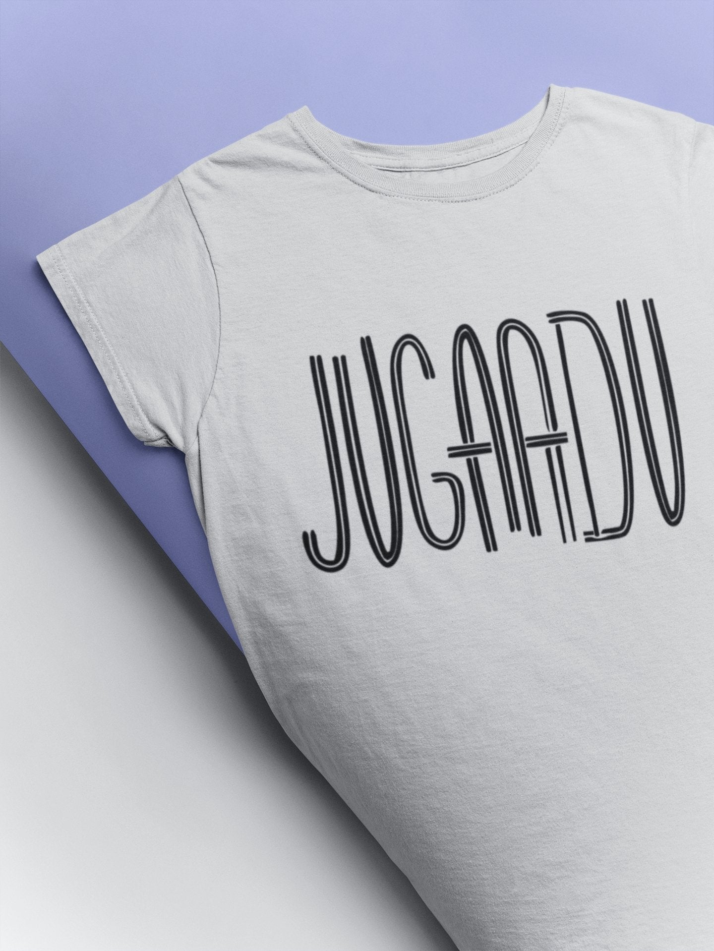 Jugaadu Desi Mens Half Sleeves T-shirt- FunkyTeesClub - Funky Tees Club