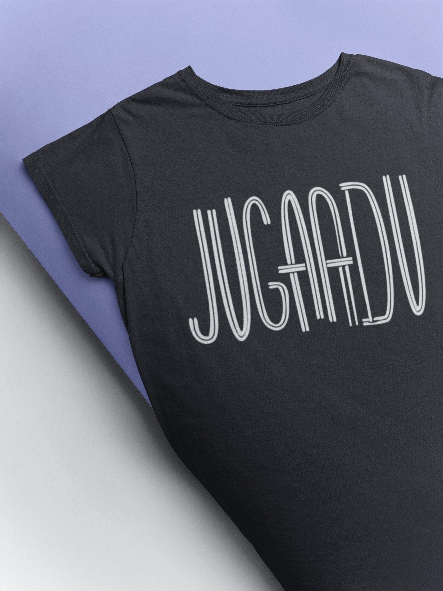 Jugaadu Desi Women Half Sleeves T-shirt- FunkyTeesClub - Funky Tees Club
