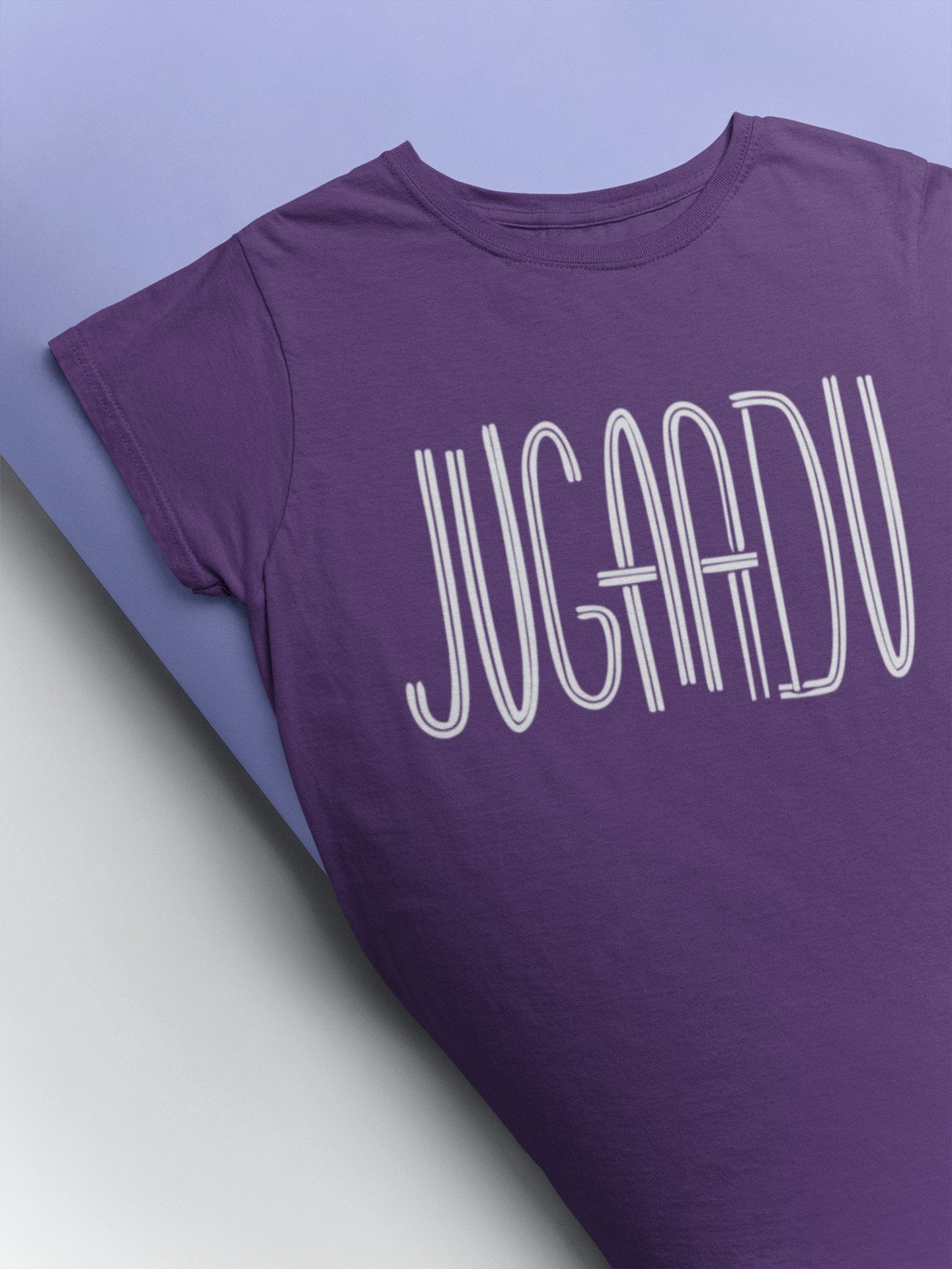 Jugaadu Desi Women Half Sleeves T-shirt- FunkyTeesClub - Funky Tees Club