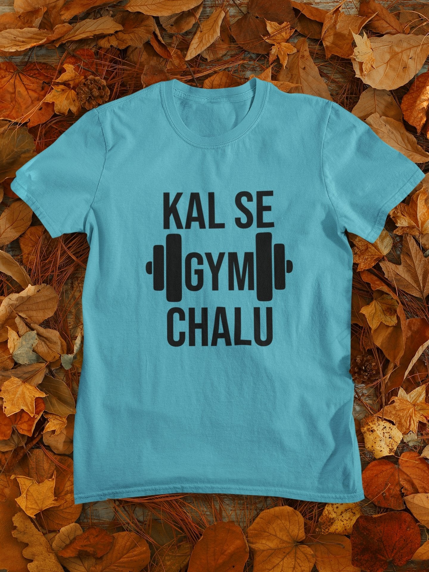 Kal Se Gym And Workout Mens Half Sleeves T-shirt- FunkyTeesClub - Funky Tees Club