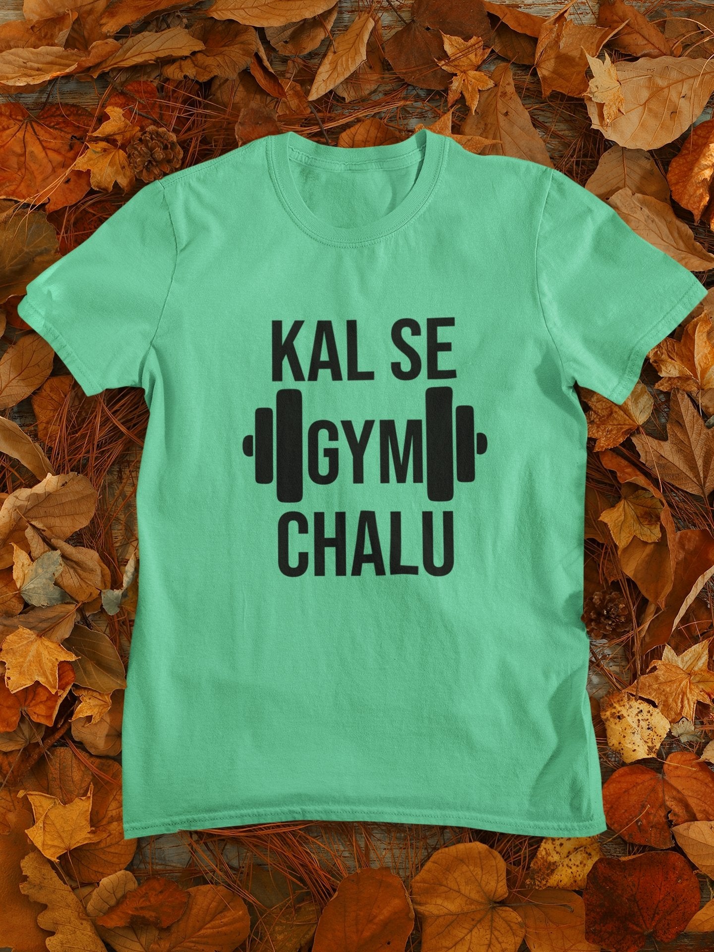 Kal Se Gym And Workout Mens Half Sleeves T-shirt- FunkyTeesClub - Funky Tees Club