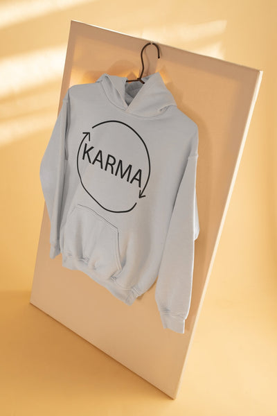 Karma Typography Men Hoodies-FunkyTeesClub - Funky Tees Club