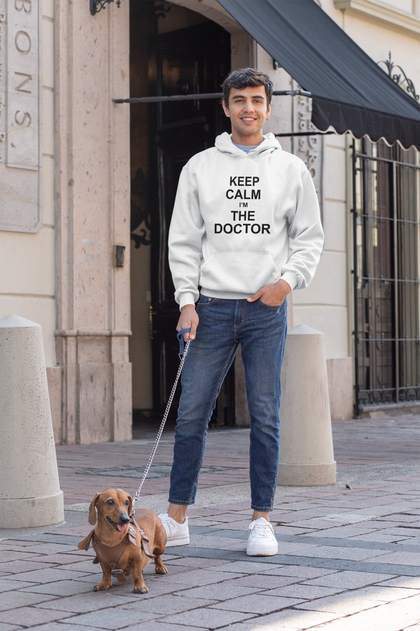 Keep Calm I Am A Doctor Men Hoodies-FunkyTeesClub - Funky Tees Club